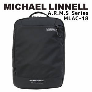 マイケルリンネル MICHAEL LINNELL リュックサック バックパック バッグ 22L 撥水 メンズ レディース ビジネス 通勤 通学 ブラック MLAC-