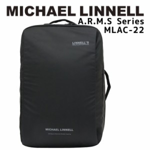 マイケルリンネル MICHAEL LINNELL リュックサック バックパック バッグ 16L 撥水 メンズ レディース ビジネス 通勤 通学 ブラック MLAC-