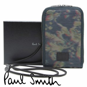 ポールスミス ウォレットケース Paul Smith モバイルケース メンズ レディース ネックウォレットケース モバイルポシェット スマホバッグ