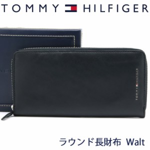 トミーヒルフィガー 長財布 TOMMY HILFIGER ラウンドファスナー財布 メンズ ブラック 31TL190009-001 BLACK 【誕生日 お祝い プレゼント 