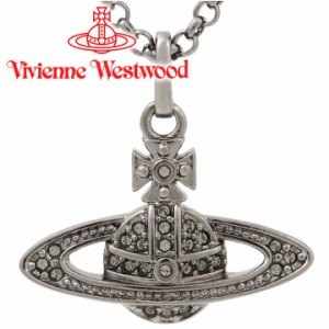 ヴィヴィアンウエストウッド ネックレス Vivienne Westwood ミニバスレリーフペンダント ガンメタル 63020086-S108 【誕生日 お祝い プレ