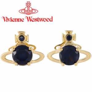 ヴィヴィアンウエストウッド ピアス レディース Vivienne Westwood オーブ ヴィヴィアン レイナピアス ゴールド×ブルーCZ 62010070-02R4