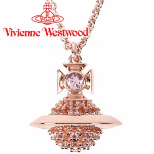 ヴィヴィアンウエストウッド ネックレス レディース Vivienne Westwood オーブ ヴィヴィアン ドンナペンダント ピンクゴールド×ライトピ