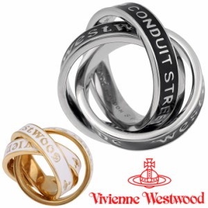 ヴィヴィアンウエストウッド リング 指輪 3連リング 男女兼用 メンズ レディース Vivienne Westwood パーシーリング 6404016Q 選べる2色