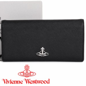 ヴィヴィアンウエストウッド 財布 ヴィヴィアン Vivienne Westwood 長財布 レディース メンズ ブラック 51060025 BIOGREEN SAFFIANO BLAC