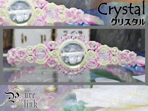 誰もが知る魔石・虹色『水晶・アイリスクォーツ』マクラメ編みブレス3