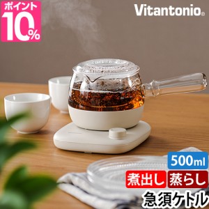 ビタントニオ 選べる豪華特典 電気ケトル ガラスケトル KYUSU VEK-30 急須 ティーポット ケトル ポット 電気ポット 湯沸かし 煮出し おし