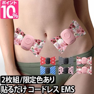 ルルド レビューで送料無料の特典 シェイプアップリボン ems 2個セット ダイエット 腹筋 ジェル パッド 振動 二の腕 エクササイズ マシン