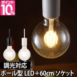 LED電球LEDライト スワンバルブディマー ボール 60cm電気ソケットセット 調光対応 SWAN BULB DIMMER Ball 照明 省エネ 長寿命 白熱電球風