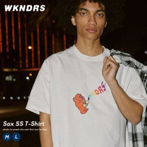 【メール便対応】 WKNDRS ウィークエンダーズ メンズ tシャツ 半袖 トップス 綿100％ コットン100％ イラスト Jiro 春 夏 韓国 ファッシ