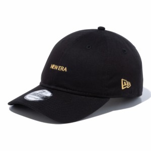 【新品】ニューエラ 9THIRTY クロスストラップ NEW ERA ミニロゴ ノンウォッシュコットン ブラック ゴールド ブラック ゴールド 1個 New 