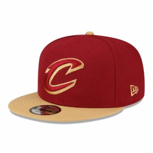 【新品】ニューエラ 9FIFTY クリーブランド・キャバリアーズ レッド ゴールドバイザー 1個 New Era NewEra