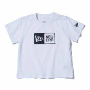 【新品】 【メール便対応】 【レビューを書いて送料無料】 ニューエラ Child S/S Tシャツ コットン ボックスロゴ ホワイト ブラック ホワ