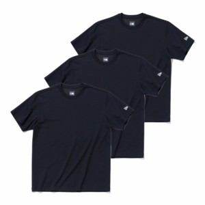 【新品】 ニューエラ S/S Tシャツ 3-Pack パフォーマンス ブラック ブラック 1セットNew Era NewEra