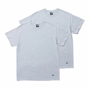 【新品】 【メール便対応】 【レビューを書いて送料無料】 ニューエラ S/S Tシャツ 2-Pack グレー グレー 1セットNew Era NewEra