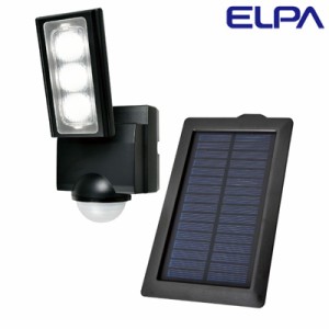 【送料無料】ELPA エルパ 屋外用LEDセンサーライト 1灯 ソーラー式 ESL-311SL ブラック 朝日電器