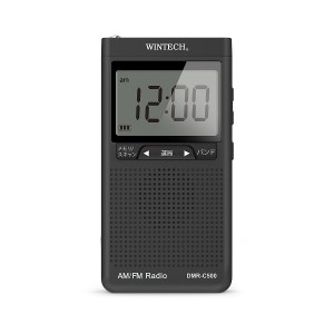 【送料無料】WINTECH AM/FM デジタルチューニング ラジオ アラーム時計機能搭載 DMR-C500