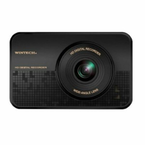 【送料無料】WINTECH ドライブレコーダー 1カメラドライブレコーダー HD画質 スーパーキャパシタ仕様 DR-S1HD ブラック