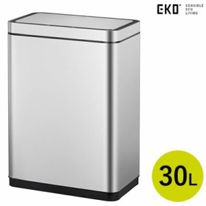 【送料無料】正規販売店 EKO 30L センサーゴミ箱 デラックス ミラージュセンサービン EK9280RMT-30L シルバー