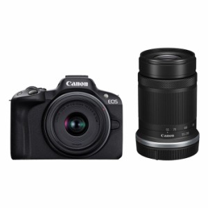 キヤノン カメラ EOS R50 ダブルズームキット ミラーレスカメラ EOSR50BK-WZK ブラック