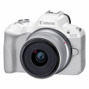 キヤノン カメラ EOS R50 RF-S18-45 IS STMレンズキット ミラーレスカメラ EOSR50WH-1845ISSTMLK ホワイト