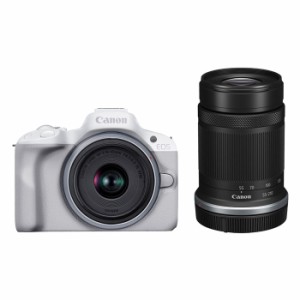 キヤノン カメラ EOS R50 ダブルズームキット ミラーレスカメラ EOSR50WH-WZK ホワイト