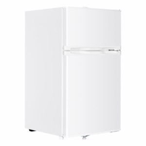 マクスゼン 85L 2ドア冷凍冷蔵庫 右開きJR085HM01WH ホワイト 一人暮らし 新生活 小型 家庭用