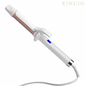 【送料無料】正規販売店 KINUJO カールヘアアイロン 28mm シルクプレート KC028 パールホワイト 絹女