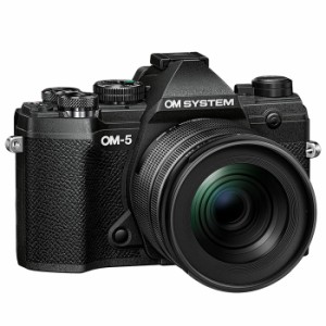 OM SYSTEM デジタル一眼カメラ OM-5 12-45mm F4.0 PRO レンズキット デジタルカメラ OLYMPUS OM-5-1245-LKIT-B ブラック