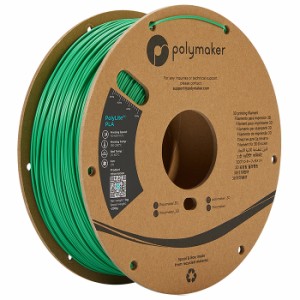 Polymaker PolyLite PLA フィラメント (1.75mm, 1kg) Green グリーン 3Dプリンター用 PA02006 ポリメーカー