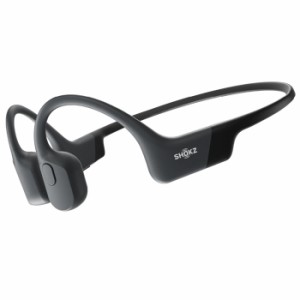 【送料無料】Shokz 骨伝導イヤホン OpenRun マイク対応 Bluetooth ワイヤレスイヤホン SKZ-EP-000003 ブラック