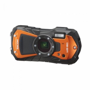 リコー デジタルカメラ コンパクトカメラ WG-80-OR オレンジ RICOH 防水 耐衝撃 防塵 耐寒 アウトドア デジカメ 光学ズーム