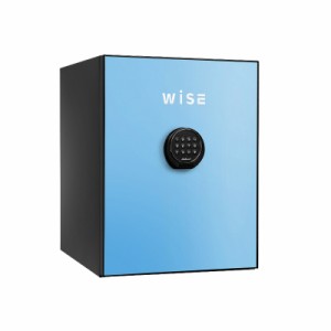 【設置無料】ディプロマット デジタルテンキー式 デザイン 金庫 (WiSE) 60分耐火 内容量36L 警報アラーム付 WS500ALB ライトブルー