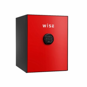 【設置無料】ディプロマット デジタルテンキー式 デザイン 金庫 (WiSE) 60分耐火 内容量36L 警報アラーム付 WS500ALR レッド