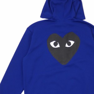 新品 プレイ コムデギャルソン PLAY COMME des GARCONS MENS JERSEY BLACK HEART ZIP HOODIE パーカー BLUE ブルー 青 SWT/HOODY