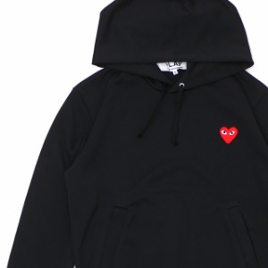 新品 プレイ コムデギャルソン PLAY COMME des GARCONS MENS JERSEY RED HEART PULLOVER PARKA パーカー BLACK ブラック 黒 SWT/HOODY