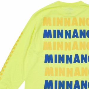 【数量限定特別価格】 新品 ミンナノ min-nano L/S TEE 長袖Tシャツ YELLOW イエロー 黄色 TOPS
