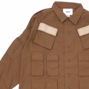 【数量限定特別価格】 新品 WTAPS MODULAR LS 01 SHIRT 長袖シャツ BEIGE ベージュ 192BRDT-SHM03 TOPS