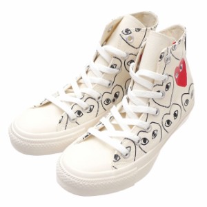 新品 プレイ コムデギャルソン PLAY COMME des GARCONS x コンバース CONVERSE ALL STAR HI PCDG オールスター スニーカー WHITE ホワイ