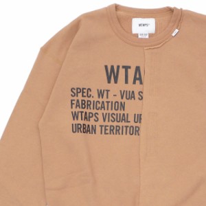 【数量限定特別価格】 新品 ダブルタップス WTAPS RAGS CREW NECK スウェット BEIGE ベージュ 211ATDT-CSM27 SWT/HOODY