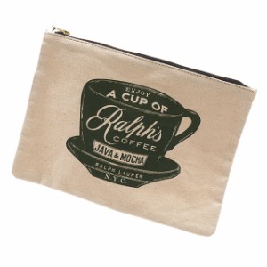 新品 ラルフズ コーヒー Ralphs Coffee ZIPPER POUCH ジッパー ポーチ NATURAL ナチュラル ポロ ラルフローレン POLO RALPH LAUREN グッ