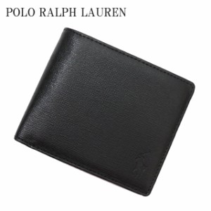 新品 ポロ ラルフローレン POLO RALPH LAUREN WALLET ウォレット 財布 札入れ 二つ折り 小銭入れ BLACK ブラック 黒 グッズ