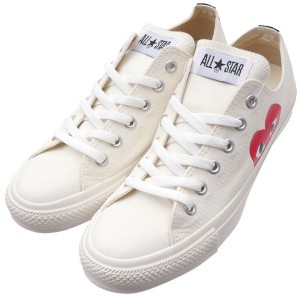 新品 プレイ コムデギャルソン PLAY COMME des GARCONS x コンバース CONVERSE ALL STAR OX PCDG オールスター スニーカー WHITE ホワイ