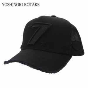 新品 ヨシノリコタケ YOSHINORI KOTAKE LAME 7LOGO MESH CAP キャップ BLACK ブラック 黒 ヘッドウェア