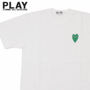 新品 プレイ コムデギャルソン PLAY COMME des GARCONS GREEN HEART ONE POINT TEE Tシャツ WHITE ホワイト 白 半袖Tシャツ