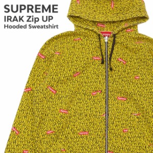 【数量限定特別価格】 新品 シュプリーム SUPREME IRAK Zip Up Hooded Sweatshirt アイラック パーカー YELLOW イエロー 黄色 新品 SWT/H