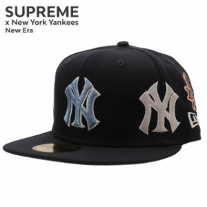 新品 シュプリーム SUPREME x ニューヨーク・ヤンキース New York Yankees Kanji New Era ニューエラ キャップ NAVY ネイビー 紺 ヘッド