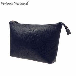 Vivienne Westwood / ヴィヴィアンウエストウッド ■ ジャイアントORB ポーチ レザー シルバー VW1  [0990010725]