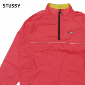 新品 ステューシー STUSSY Sport Pullover プルオーバー ジャケット RED レッド 赤 OUTER