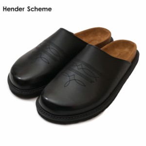 【期間限定特別価格】 新品 エンダースキーマ Hender Scheme comfy cheak レザーサンダル BLACK ブラック 黒 フットウェア